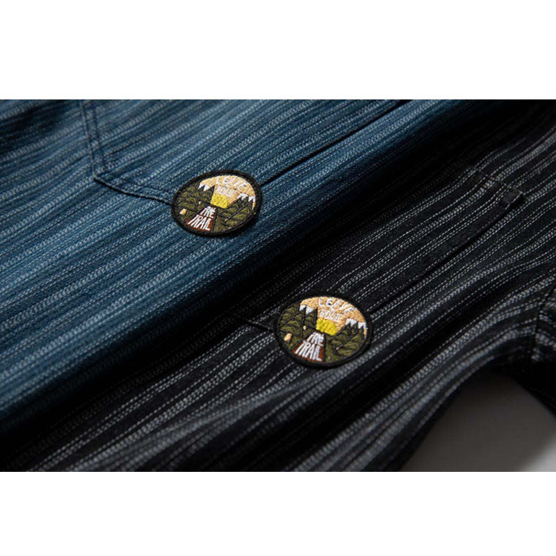 Vintage striped denim shirt