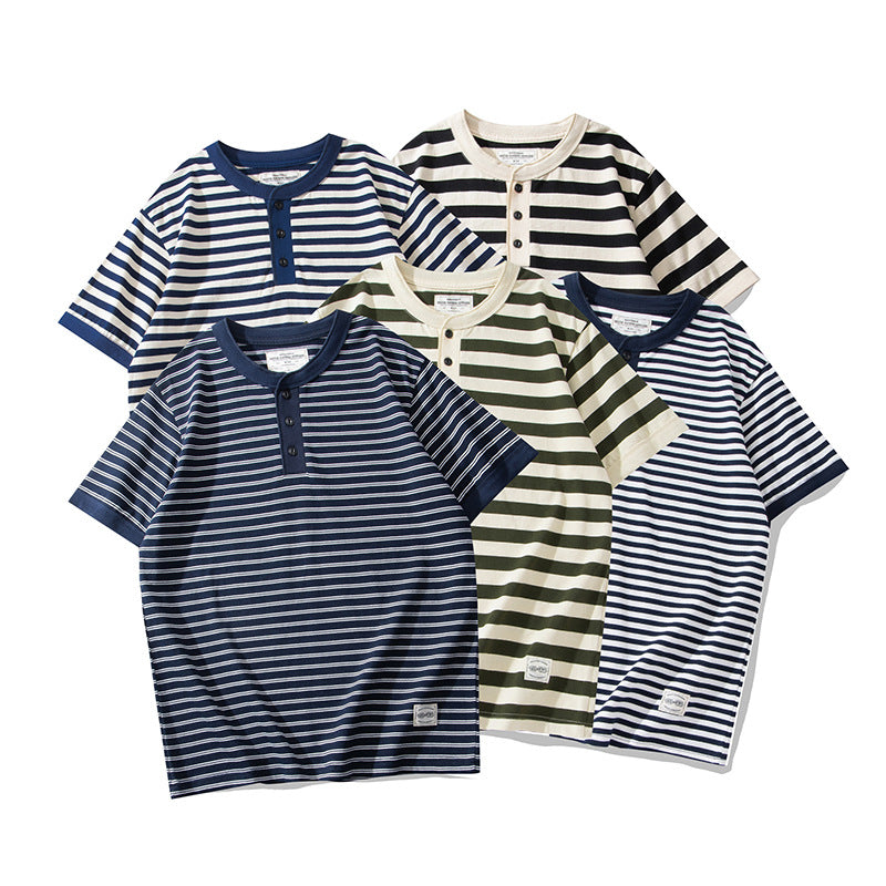 夏新作アメカジボーダーTシャツ henry shirt TEE