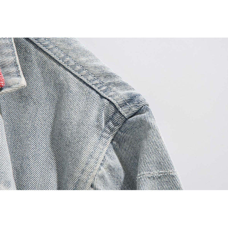 Cityboy Faux Layered Check Shirt & Denim Jacket