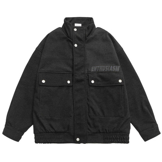 American casual alphabet print jacket
