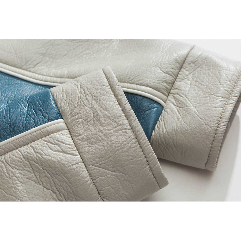 American casual embroidered retro PU jacket