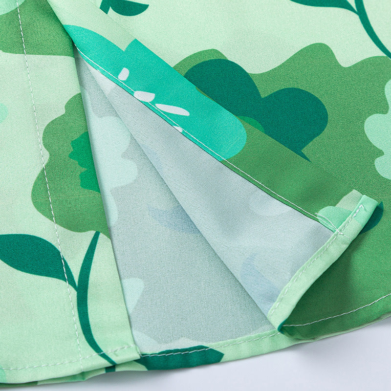 New for summer: Hawaiian floral print short-sleeved shirt