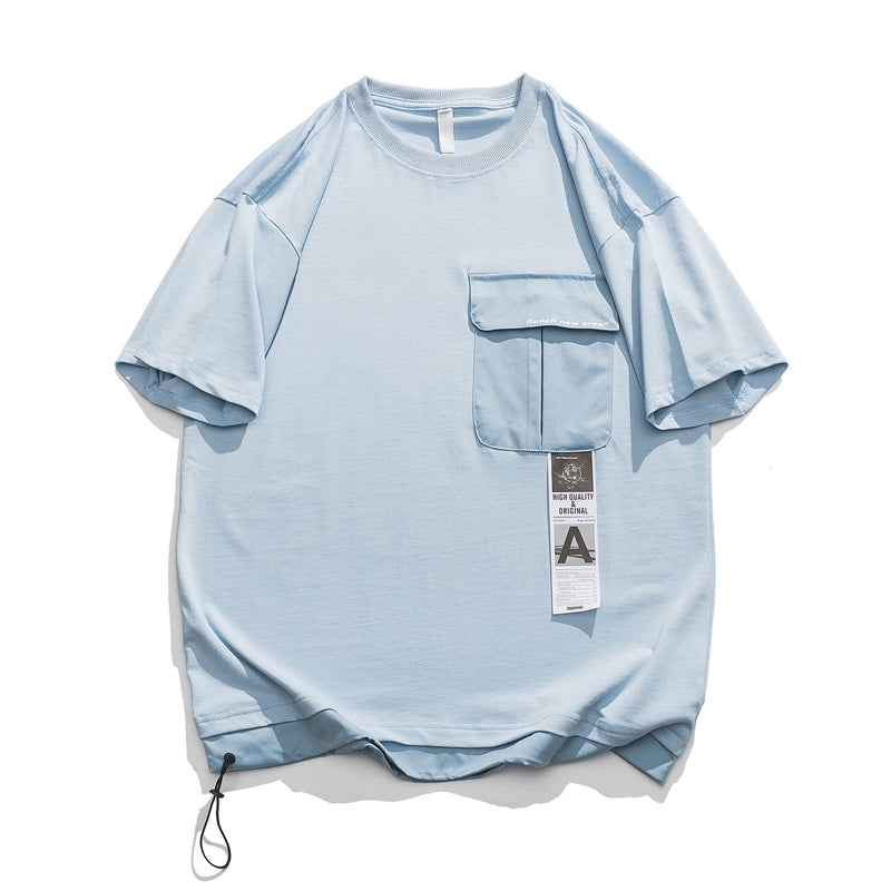 切り替え機能ポケット半袖Tシャツ
