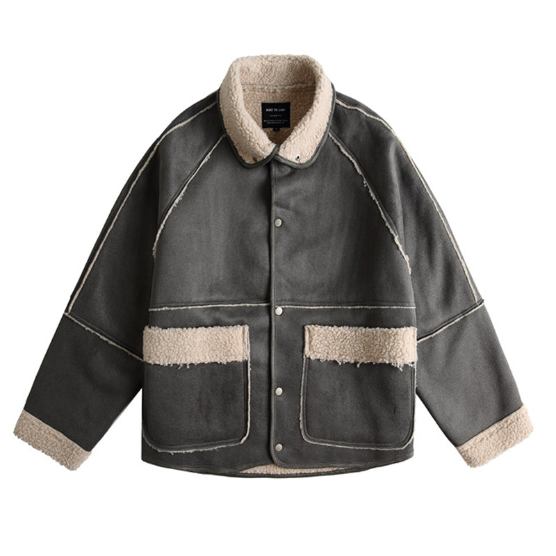 Men's Lambswool Warm Loose Fit Jacket