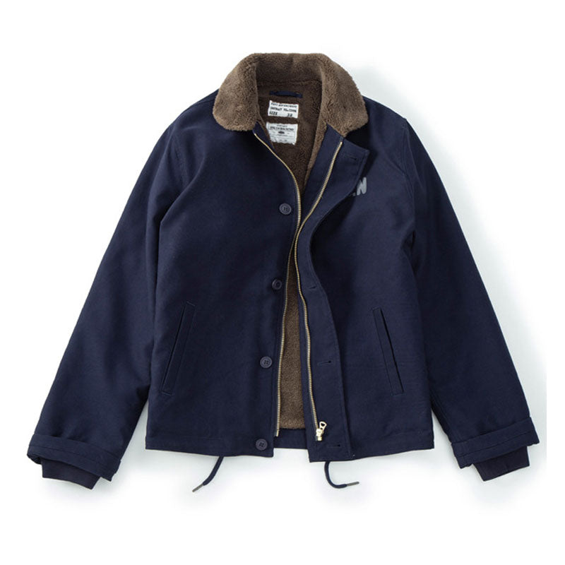 American casual A2 heavyweight cargo down jacket with a turn-down collar