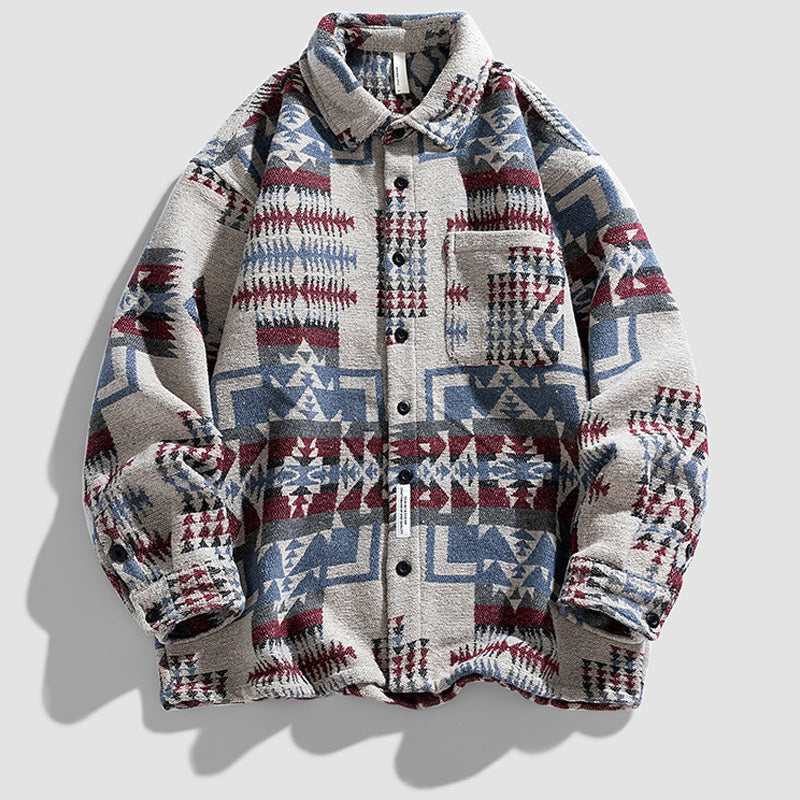 Ethnic print shirts available in sizes M-4XL