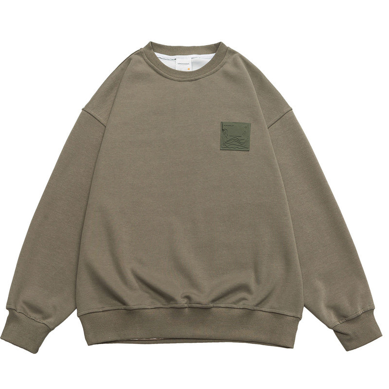 "M-5XL" Easy-to-match round neck print hoodie
