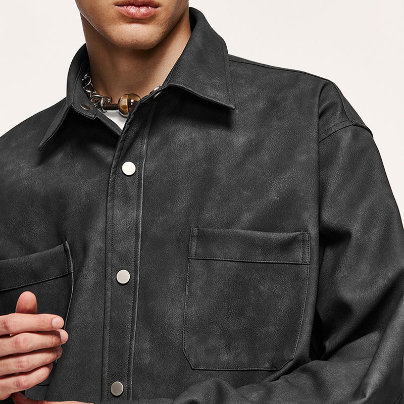 Coveralls and casual PU jackets