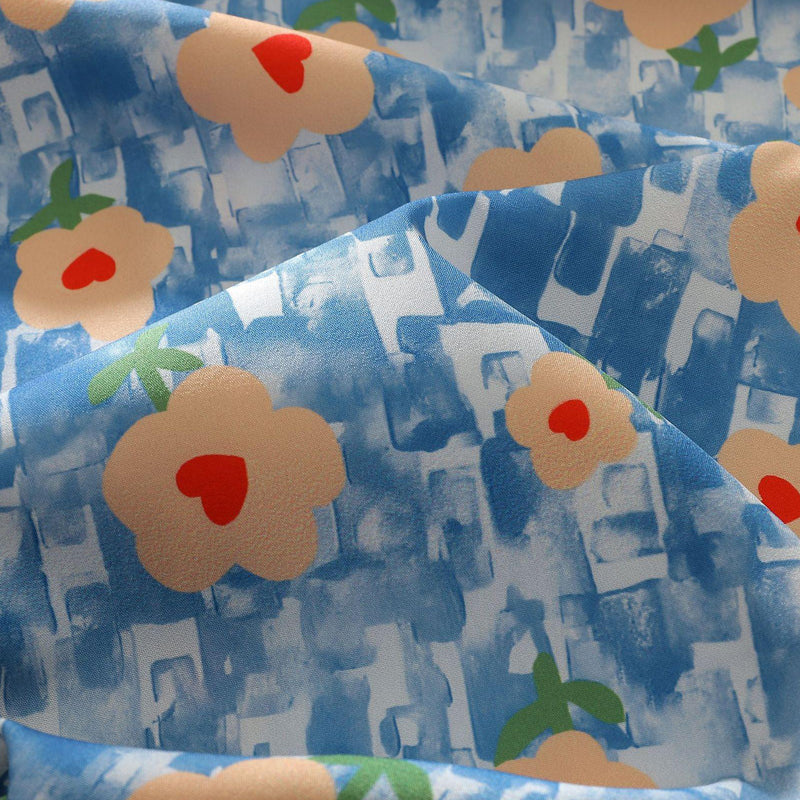 New Summer Floral Print Short Sleeve Shirt