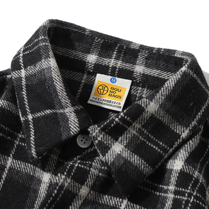 New Spring Vintage Check Long Sleeve Shirt