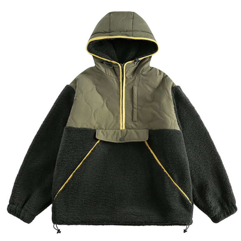 Casual, relaxed, trendy padded jacket with hood