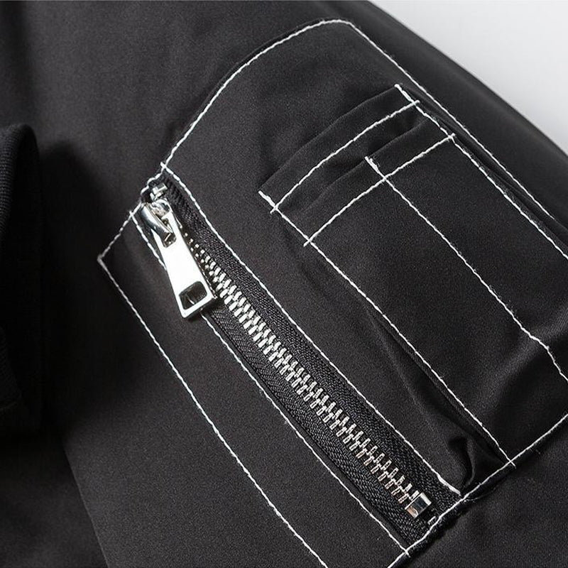 American casual padded bomber jacket