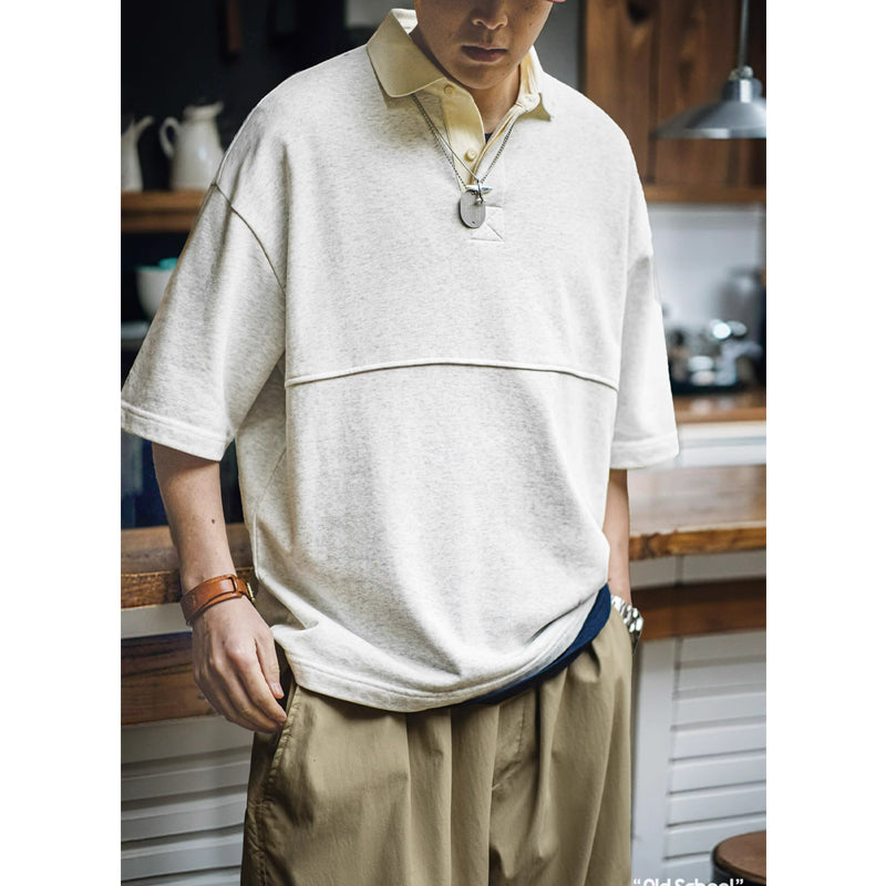 New for summer: 280G polo tee, plain knit short sleeves