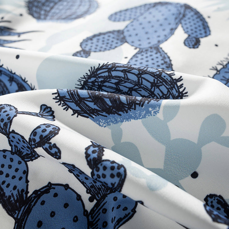 New for summer: cactus print short-sleeved shirt