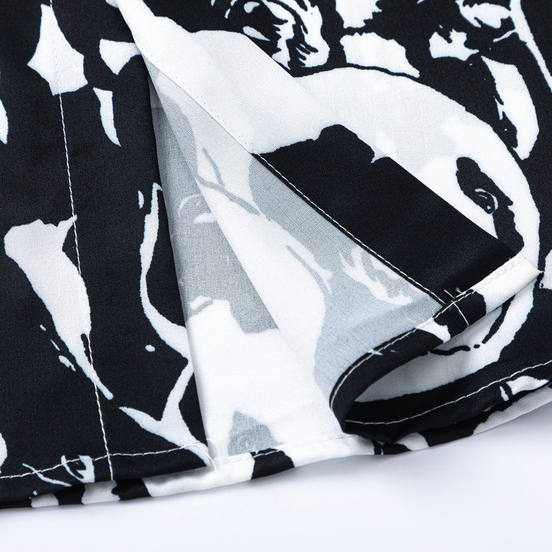 New for summer: Panda print short-sleeved shirt