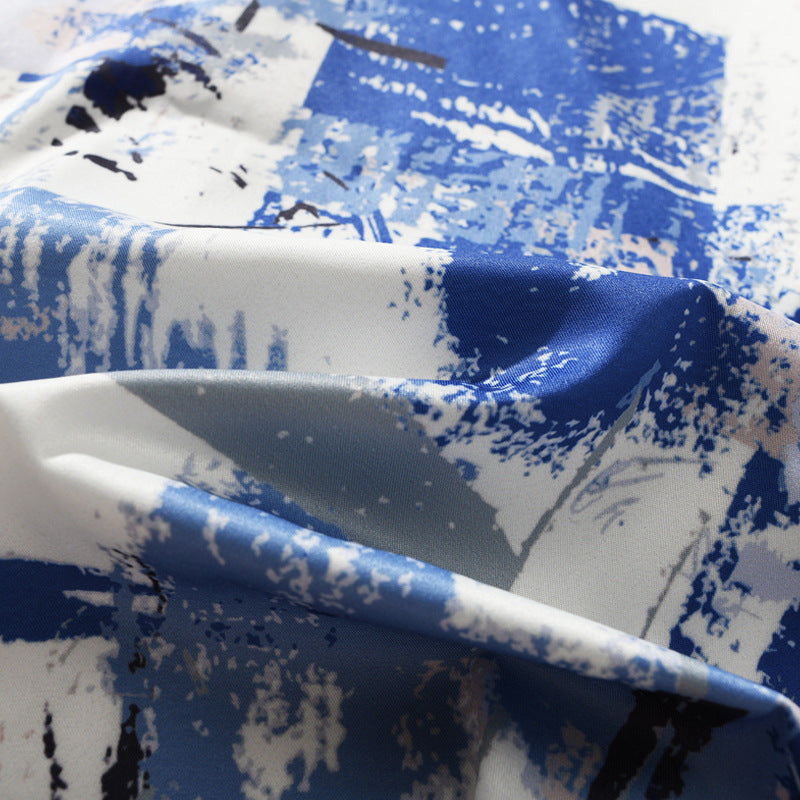 New Spring Graffiti Oil Painting Color Scheme Long Sleeve Shirt