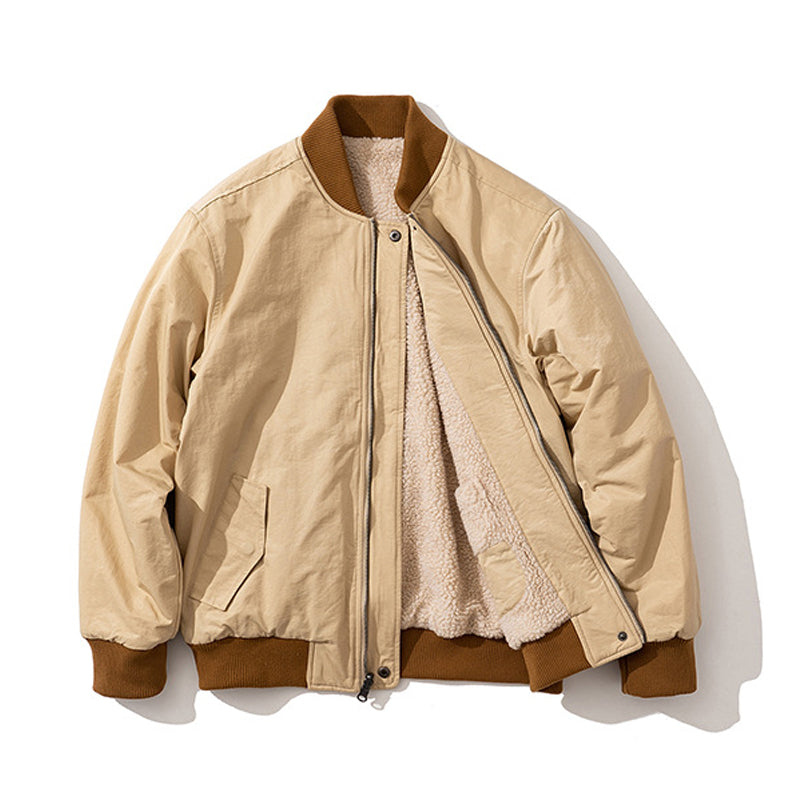 Lambswool Double-Sided Padded Clothing, Thick Coat, Jacket