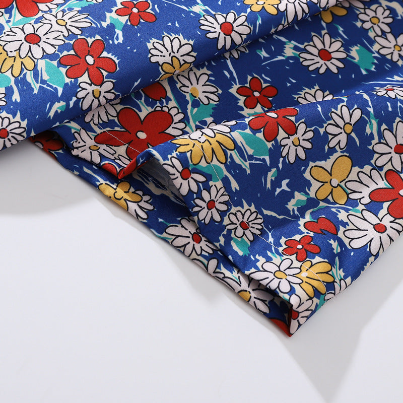 Cuban color print shirt in two colors