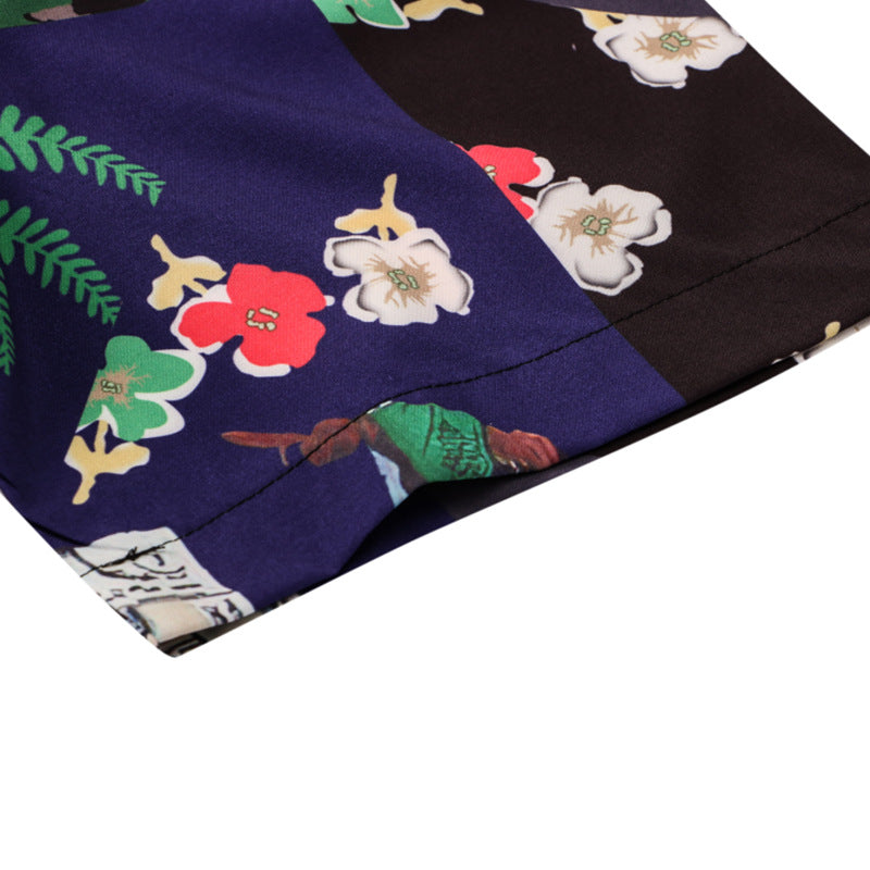 New for summer: Aloha-style jungle print short-sleeved shirt
