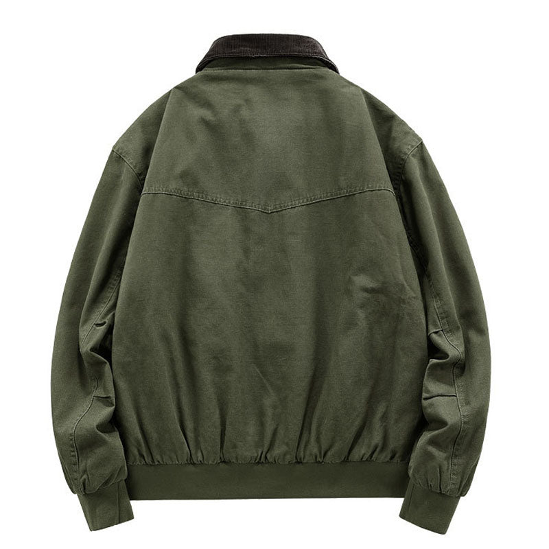 "M-4XL" Corduroy Neck Padded Jacket