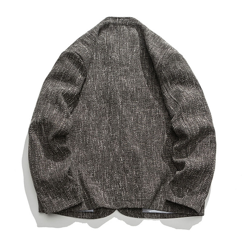 Switch stand collar coat zipper loose men's jacket