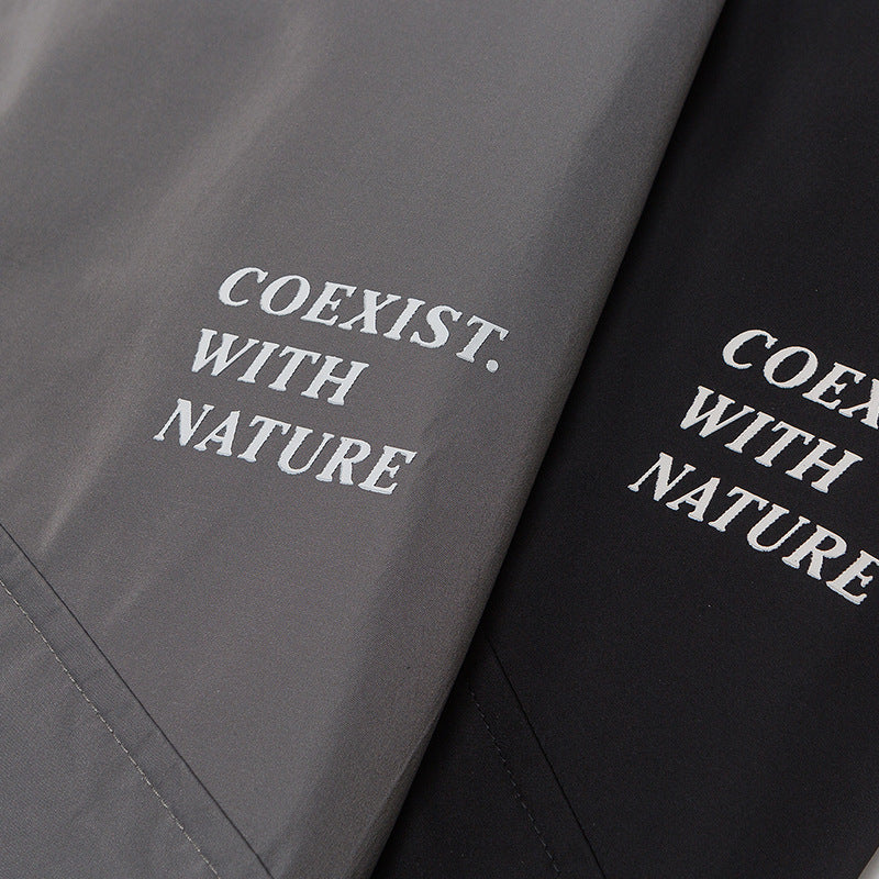 Solid color 3D pocket turn-down collar jacket
