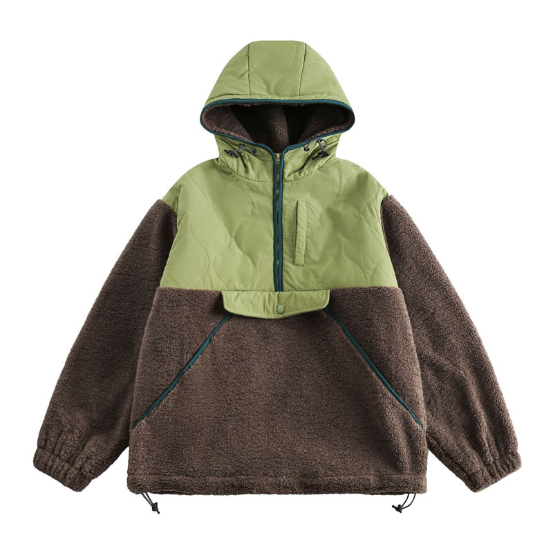 Casual, relaxed, trendy padded jacket with hood