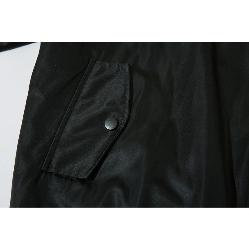 American casual embroidered alphabet flight jacket