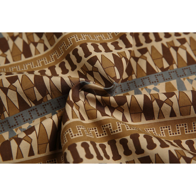 Ethnic print long-sleeved shirt for fall