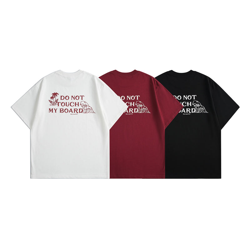 Alphabet print crew neck T-shirt