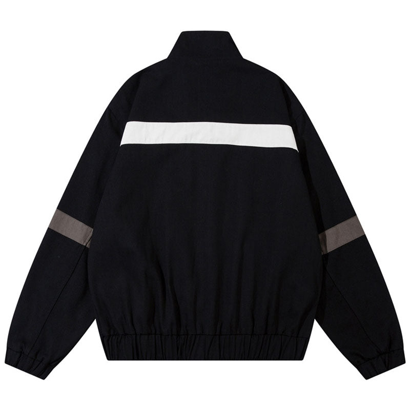Vintage cargo jacket with multiple pockets and contrasting colors
