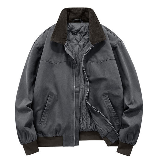 "M-4XL" Corduroy Neck Padded Jacket