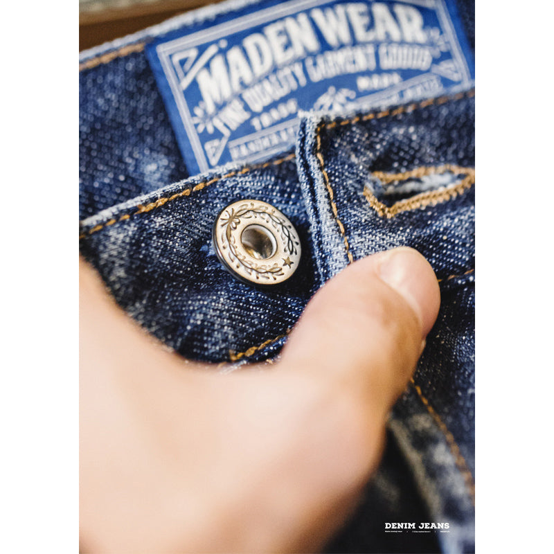 13.5OZ アメカジ ウォッシュ ヴィンテージ加工 デニム