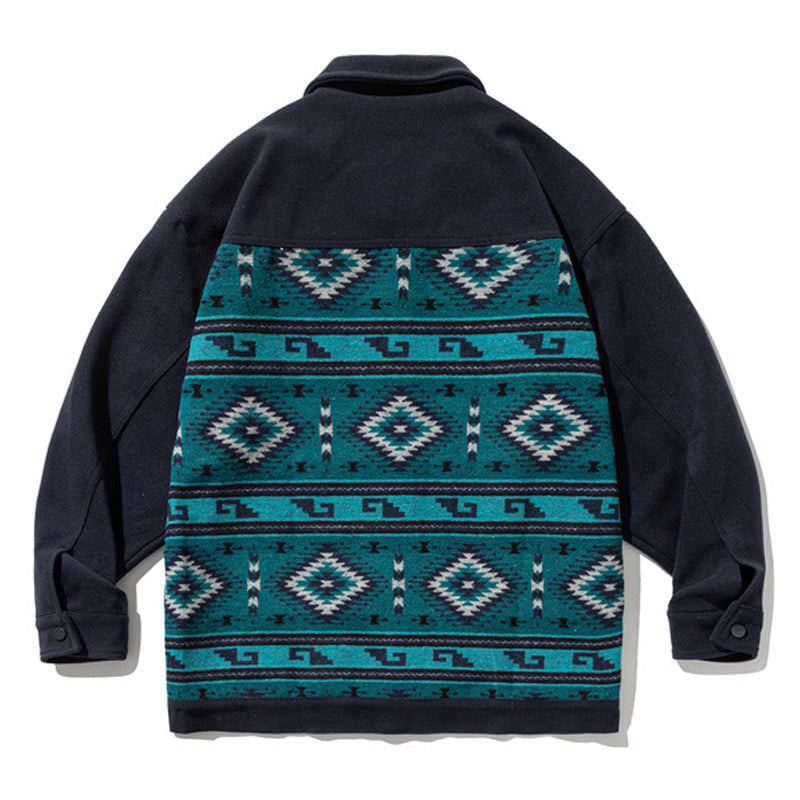 Ethnic NAVAJO patterned autumn jacket