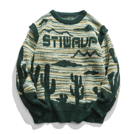 2-in-1 Detachable Sleeve Round Neck Vest + Sweater