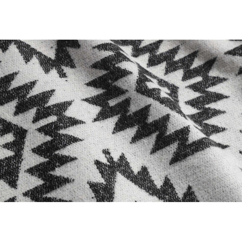 One-tone NAVAJO all-over print wool-blend tweed overshirt