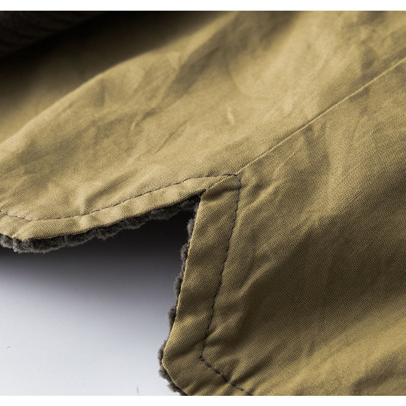 Solid color, multi-pocket, heavyweight corduroy cargo vest