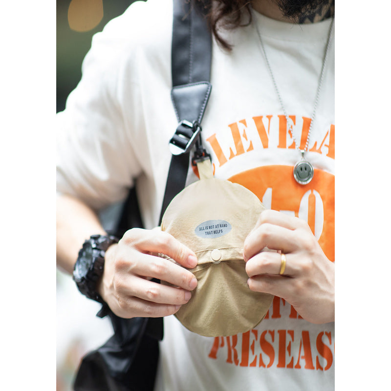 2-way foldable nylon bucket hat