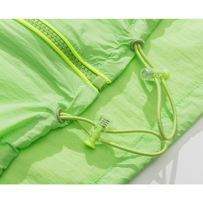 New spring color combination hooded sunscreen clothing