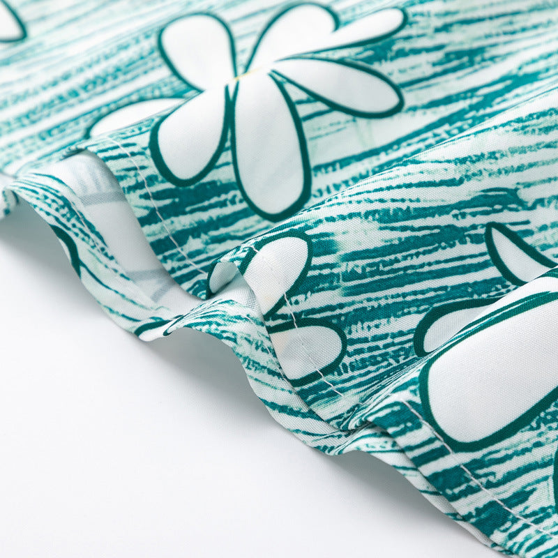New for summer: Graffiti print short-sleeved shirt
