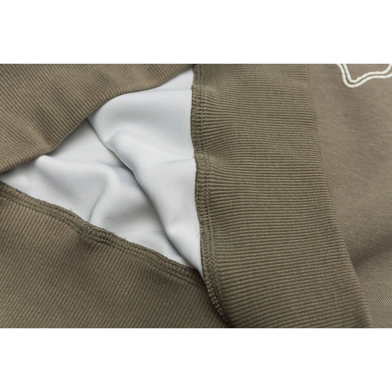 "M-5XL" Easy-to-match round neck print hoodie