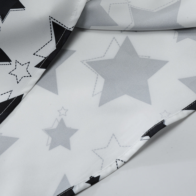 New summer star pattern short sleeve shirt