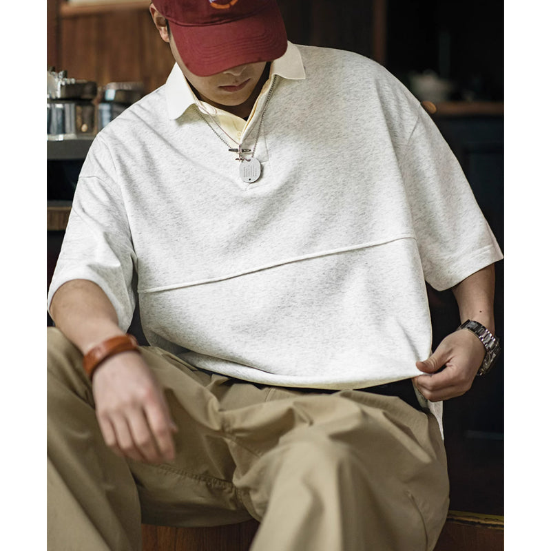New for summer: 280G polo tee, plain knit short sleeves