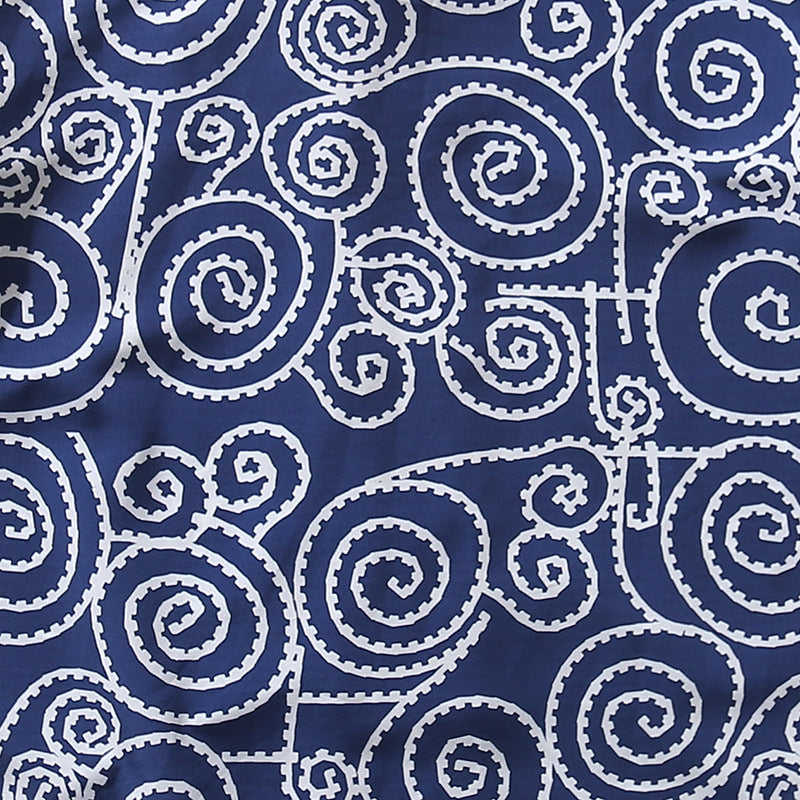New summer line dot print short sleeve shirt