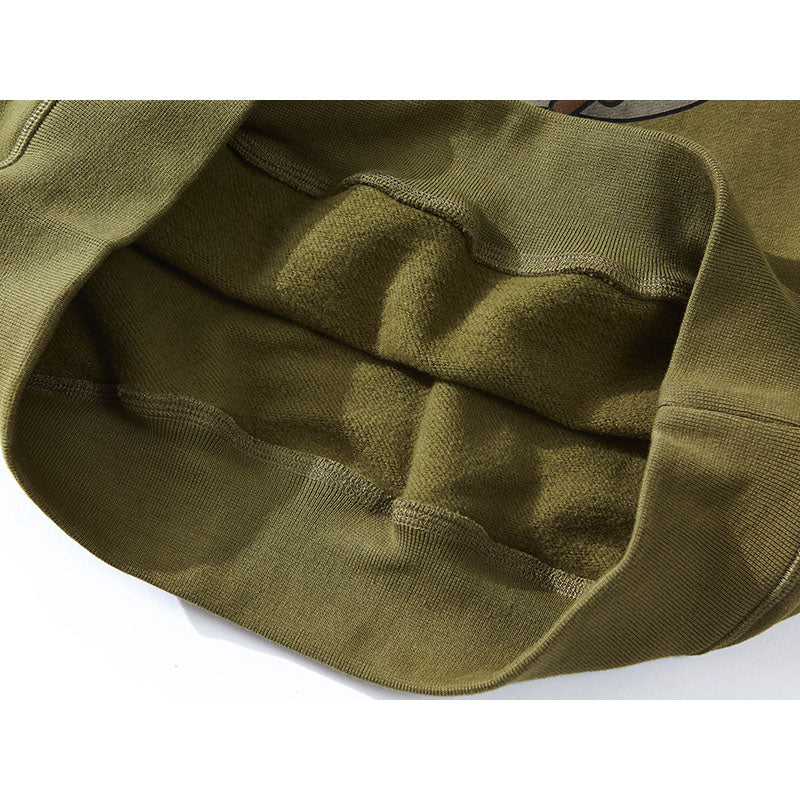 American Casual 490G Round Neck Pullover Hoodie