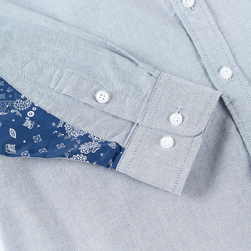 New Spring Washed Cashew Nuts Switch Shirt