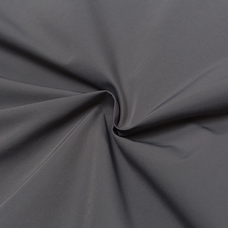 Solid color 3D pocket turn-down collar jacket