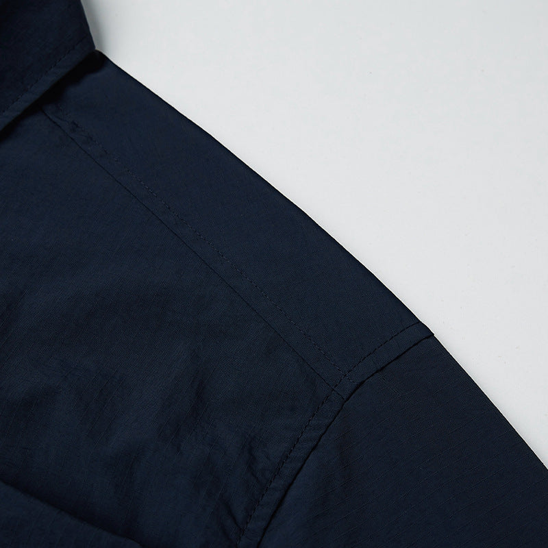 New for Spring: Solid Color 3D Pocket Turndown Collar Shirt