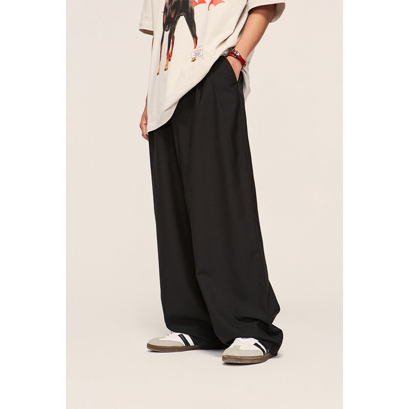 Loose Drape Casual Suit Pants
