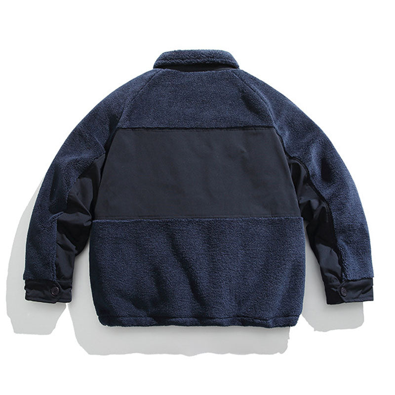 保温 折り襟 ゆったり ジャケット コート